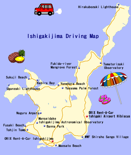 Ishigakijima map